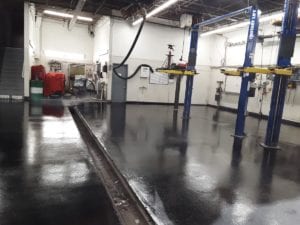 Epoxy floor coating for commercial for Ed Carroll here in Fort Collins
